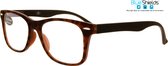 BlueShields TFD313 +1.00 The Grid Screen glasses - lunettes de lecture - lens filtrant la lumière Blauw - Texture tortue