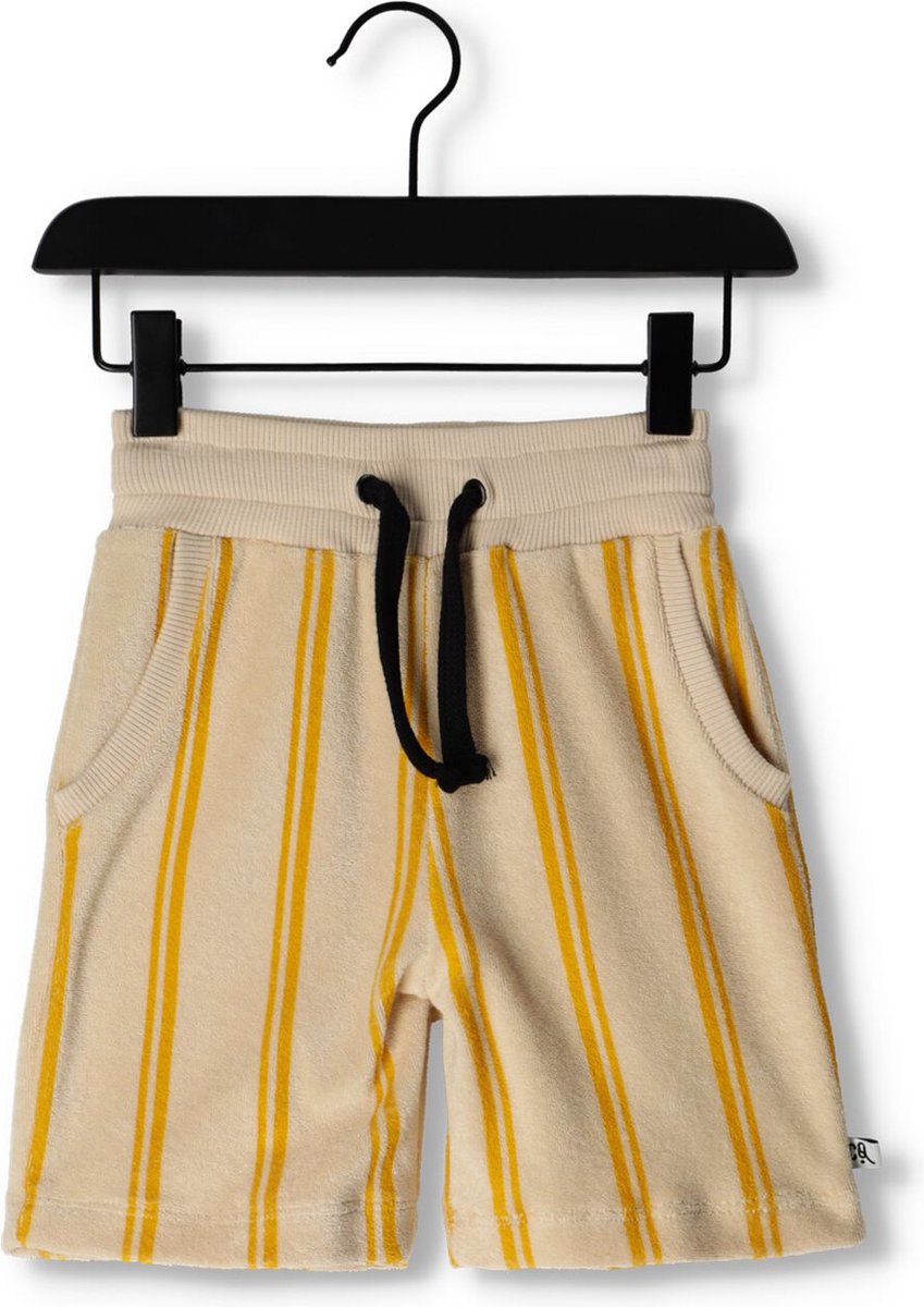 Carlijnq Stripes Yellow - Bermuda Broeken Jongens - Beige - Maat 74/80
