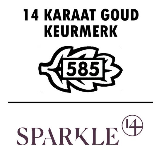 Sparkle14 Klapoorringen Vlak 4,0 mm - Goud - SPARKLE14