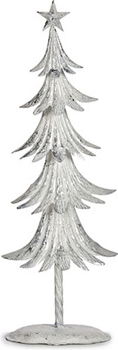Kerstboom Metaal Wit (17,5 x 50 x 11 cm)