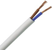 Kopp 151505841 Geïsoleerde kabel H03VV-F 2 x 0.75 mm² Wit 5 m