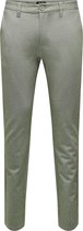 Only & Sons Broek Onsmark Slim Tap 0209 Melange Pant 22026326 Olive Night Mannen Maat - W30 X L34