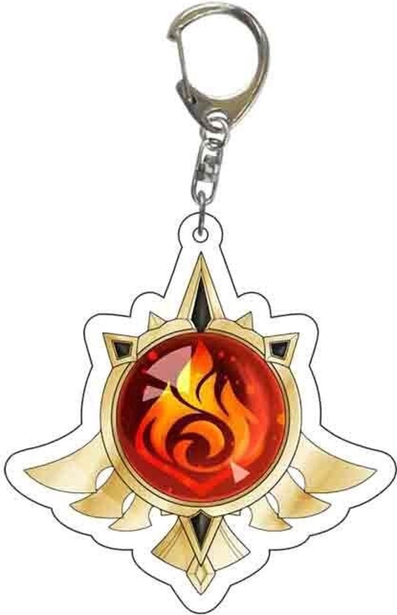 Genshin Impact - Pyro - Vision - Sleutelhanger/Keychain - Anime Merchandise - Figure - Manga