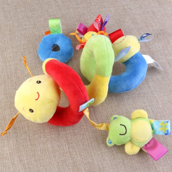 Igoods Knuffelbeer - Pluchen Speelgoed Voor Baby - Rammelaar - Maxi Cosi Spiraal van Igoods — afbeelding 2