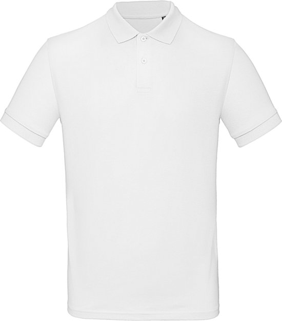 Wit Polo shirt B&C maat XL