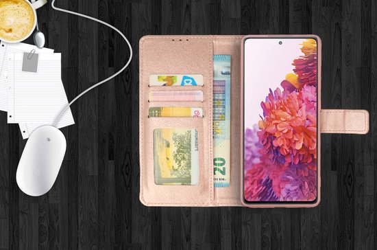 FTRONGRT Coque pour Xiaomi A1, PU Cuir + TPU Coquille, Fente pour Carte, Etui pour Téléphone Portable pour Xiaomi A1 -Rose