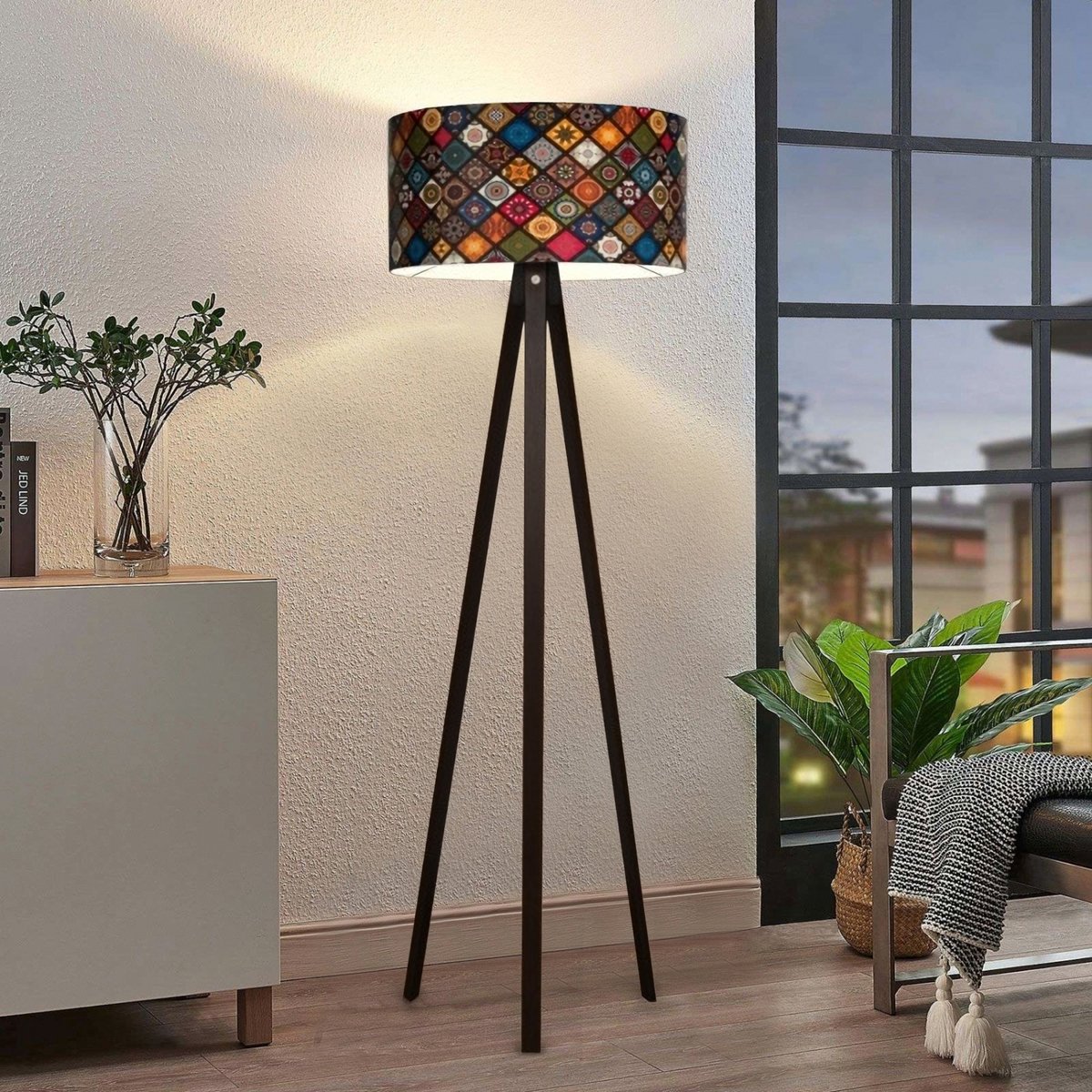 Staande lamp Newport vloerlamp 140 cm E27 meerkleurig