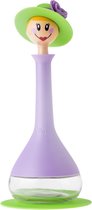 VIGAR " Dolls Flamenco " Glazen oliedispenser (275 ml) paarse | Glazen oliefles | olijfolie-dispenser met schenktuit | olie- of azijndispenser | met anti-soiling cap | 6587