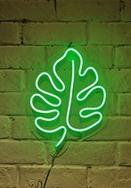OHNO Neon Verlichting Leaf - Neon Lamp - Wandlamp - Decoratie - Led - Verlichting - Lamp - Nachtlampje - Mancave Decoratie - Neon Party - Kamer decoratie aesthetic - Wandecoratie woonkamer - Wandlamp binnen - Lampen - Neon - Led Verlichting - Groen