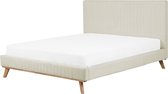 TALENCE - Tweepersoonsbed - Beige - 160 x 200 cm - Chenille