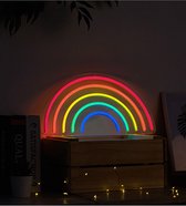 OHNO Neon Verlichting Rainbow - Neon Lamp - Wandlamp - Decoratie - Led - Verlichting - Lamp - Nachtlampje - Mancave - Neon Party - Kamer decoratie aesthetic - Wandecoratie woonkamer - Wandlamp binnen - Lampen - Neon - Led Verlichting - Multicolor
