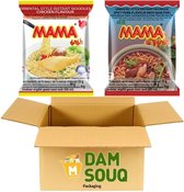 Damsouq® Instant noedels Mixpakket Mama Kip en Moo Nam Tok (varken pittig) (30x 55 Gram)