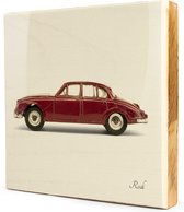 Jaguar 3.4 litre Steigerhout Tegeltableau - 1x1 - 19 x 19 cm (LxB)