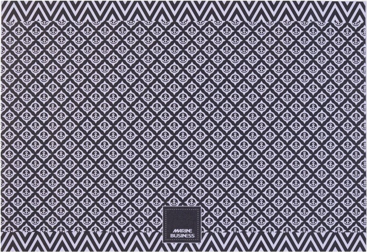 Marine Business 'Anchors' Vinyl Deurmat Blauw Klein 50 x 70 cm