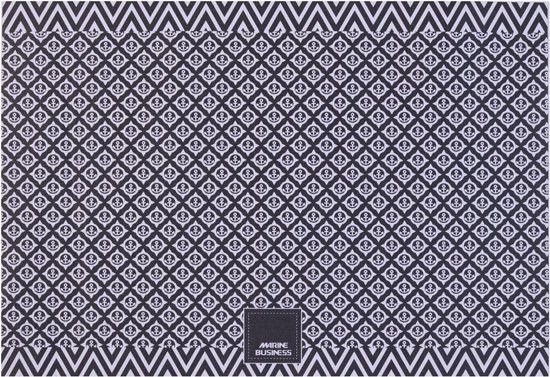 Marine Business 'Anchors' Paillasson en Vinyl Blauw Klein 50 x 70 cm