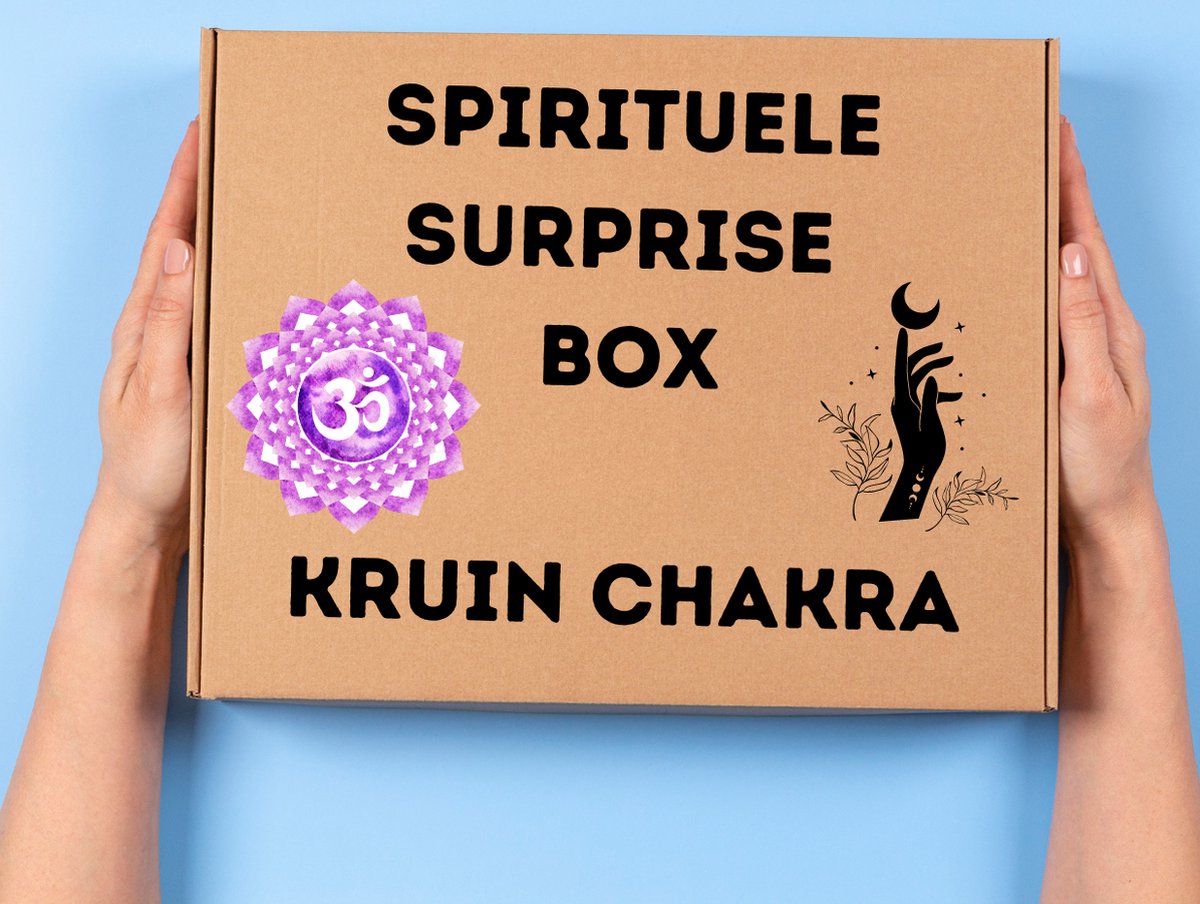 Spirituele Surprise Box Kruin Chakra - Esoterie - Unieke samenstelling - Intuïtief Pakket - Kristallen - Wierook