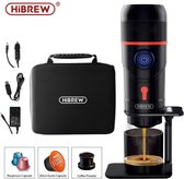HiBrew® Draagbaar Koffiezetapparaat - Koffiezetapparaat - Poeder & Capsules - Reizen - Lichtgewicht - Koffie - Incl Tas - Zwart