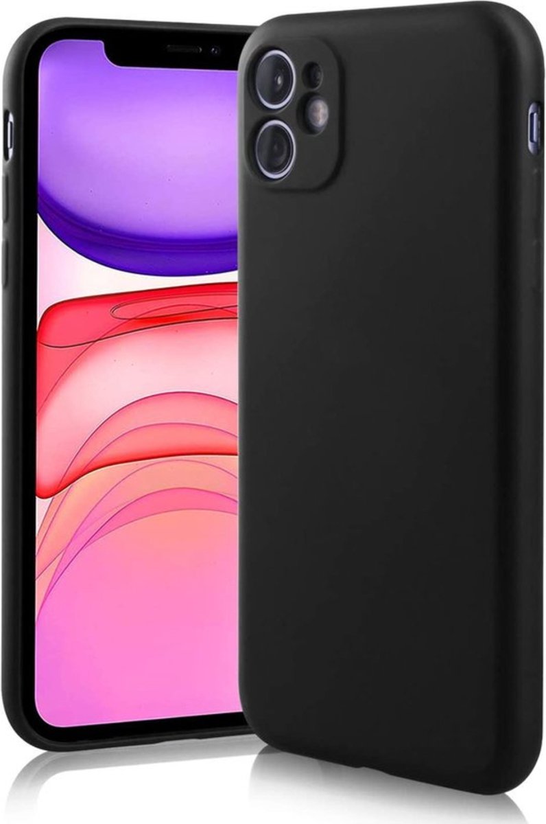 Siliconen Cameralens beschermend hoesje - Geschikt voor iPhone 11 - Zwart