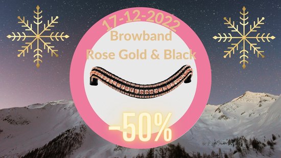 Foto: Frontriem rose gold black cob