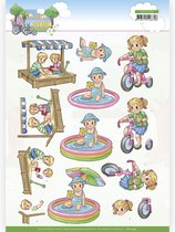3D Cutting Sheet (knipvel) - Yvonne Creations - Funky Day Out - Playground
