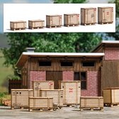 Busch - Paletten Mit Holzkisten H0 (2/22) *bu1811 - modelbouwsets, hobbybouwspeelgoed voor kinderen, modelverf en accessoires