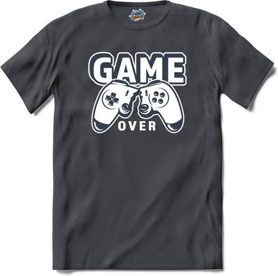 Game over | Gamen - Hobby - Controller - T-Shirt - Unisex - Mouse Grey - Maat XL