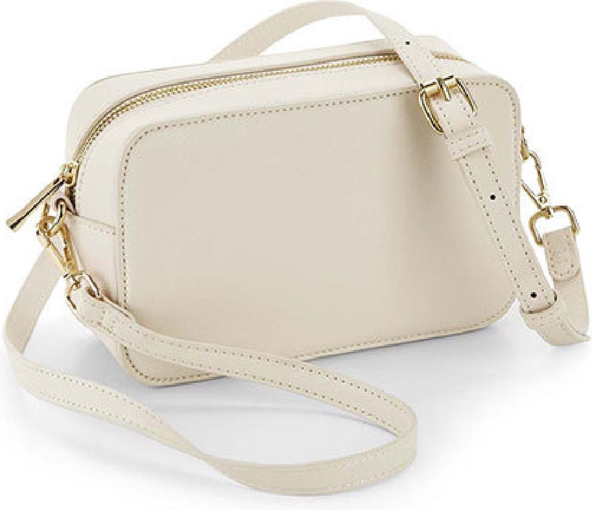 Handtasje - cross body bag - stijlvol klein handtasje in lederlook - feestelijk tasje - handtas - GRATIS gouden lippenbalsem!