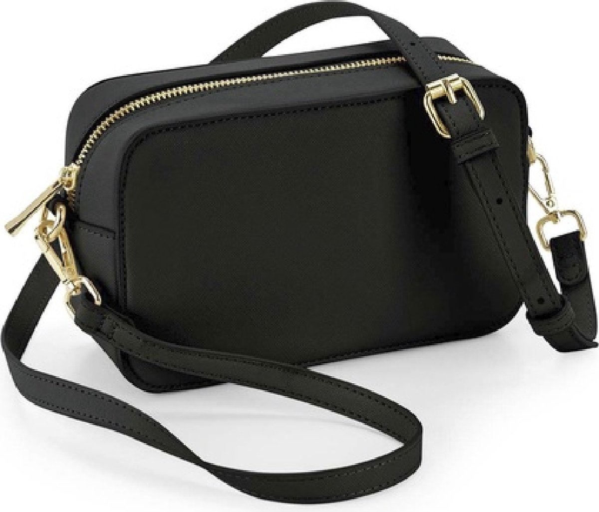 Handtasje - cross body bag - stijlvol klein handtasje in lederlook - feestelijk tasje - handtas - GRATIS gouden lippenbalsem!