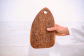Planche à découper - ovale - planche de service - bois - bois de cocotier - cocotiers - durable - bois résistant - respectueux de l'environnement