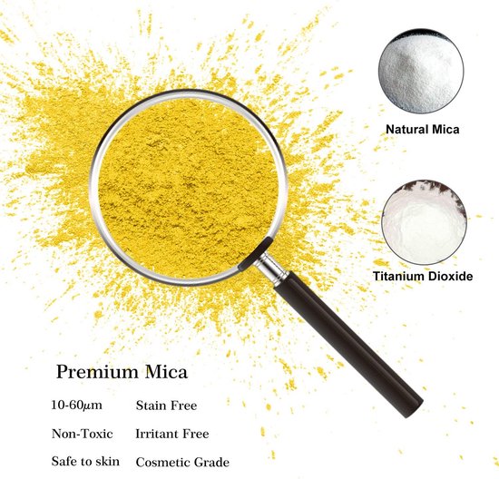Mica Poeder Pigment 36 Kleuren Niet-Toxisch Veilig Natuurlijke Epoxyhars Kleurst