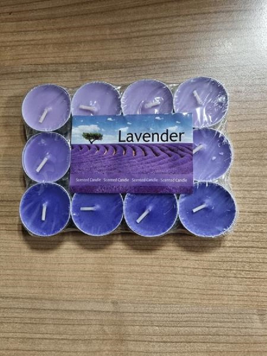 Eda Theelicht Lavender 12 stuks