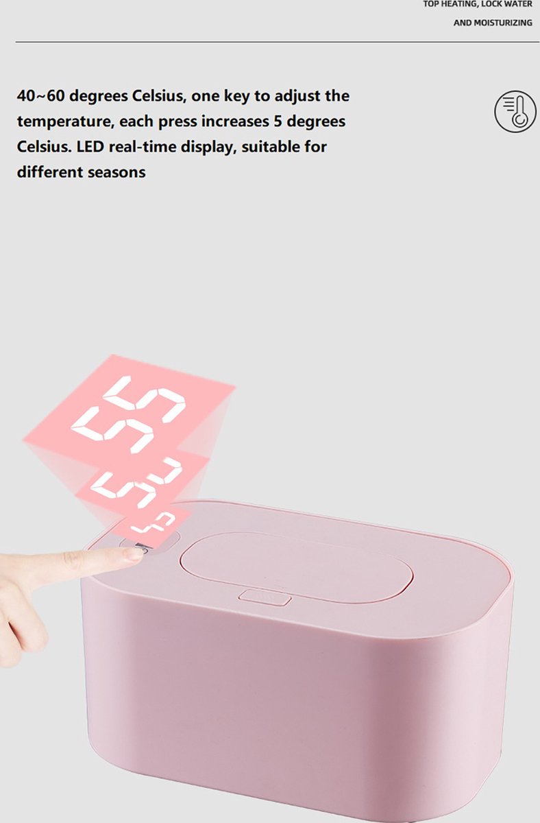 Lionelo BabyBliss Billendoekjes Verwarmer - Babydoekjes - Nu 10% korting