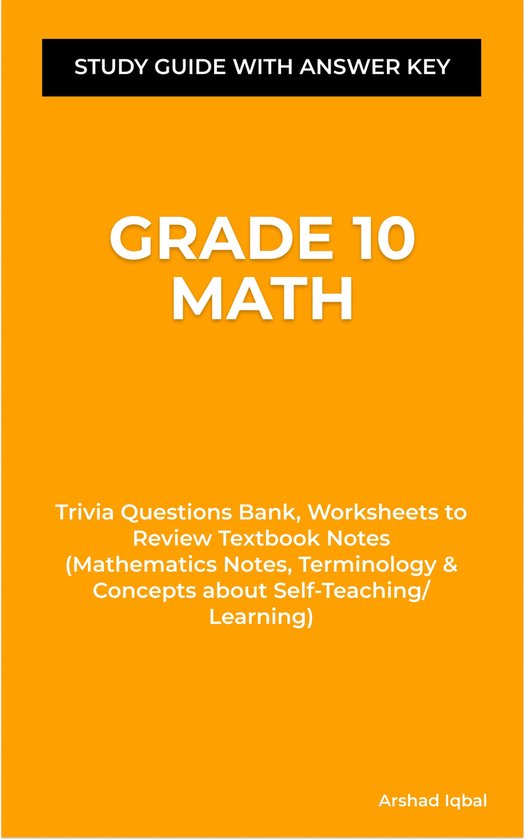 Mathematics Notes, Terminology & Concepts about SelfTeaching/Learning Grade 10 Math... bol