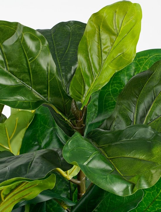 Ficus lyrata Claire Pot Hoog Grijs - kunstplant eenvoudig en snel