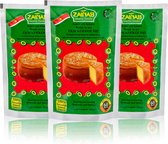 Zainab® | 3 x 250 gram Eksi Koekoe Mix | Surinaamse luchtige eiercake | kant en klare mix | Multipack |