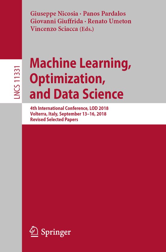 Lecture Notes in Computer Science11331- Machine Learning, Op ... - cover