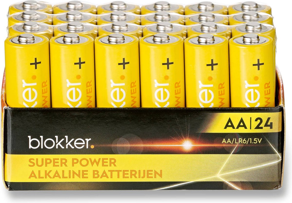 Blokker Alkaline Batterijen - AA - 24 stuks