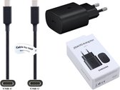 One One Snellader + 1,5m USB C kabel (3.1). 25W Fast Charger lader. PD oplader adapter geschikt voor o.a. Samsung Galaxy A03S, A13, A23, A33 5G, A52s 5G, A53, A73, A73 5G, M22, M23, M33, M52, tablet Tab A8 (SM-X200) uit 2021