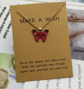 Make A Wish | Sieraden | Roze | Geluk / Wens | Vriendschap | Cadeau| Hanger met Ketting