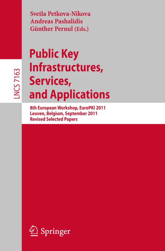 Lecture Notes in Computer Science7163- Public Key Infrastruc ... - cover