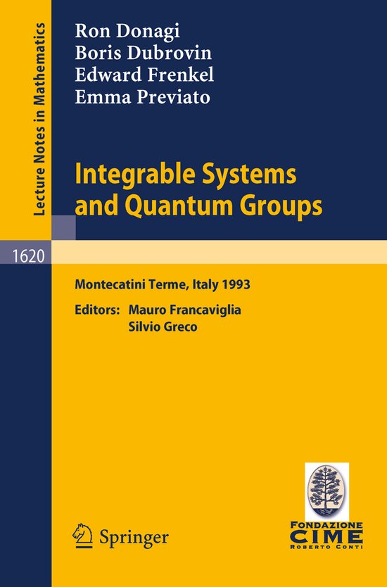 Integrable Systems and Quantum Groups - cover