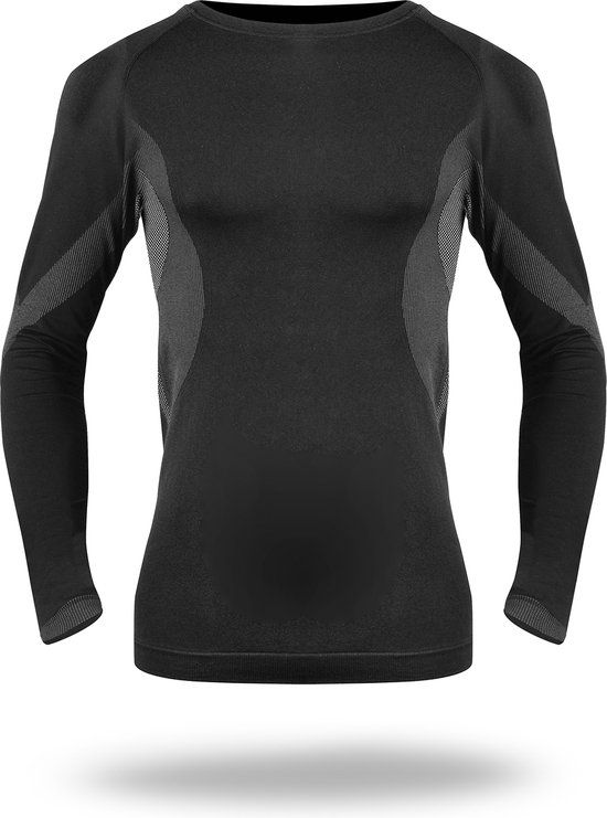 C&S mark Thermoset Unisex legging+T-shirt zwart (77111)