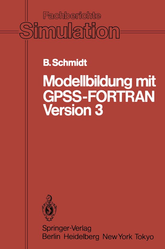 Modellbildung mit GPSS FORTRAN Version 3 - cover