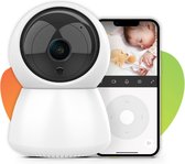 Full HD Babyfoon met Camera en App – Camera Beveiliging – Wifi Babyfoon met Nachtvisie – Geluid en Bewegingsdetectie – Spraakfunctie – 4G/5G – Opslag in Cloud of App