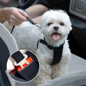 Ceinture de sécurité pour voiture Chien - Riem Chiens - Réglable - Ceinture pour voiture Chien - Ceinture de sécurité pour chien - Ceinture pour chien