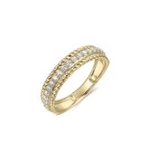 Gisser Jewels - Ring - 14k Goud - Zirconia - 4,5 mm