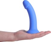 Banoch | Dildo Claes - blauw | siliconen met zuignap | 17 cm lang | Ø 3,4 cm