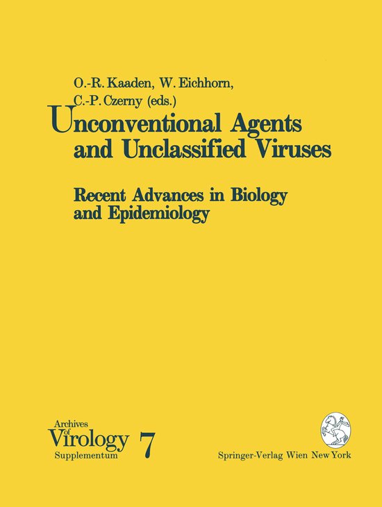 Archives of Virology. Supplementa7- Unconventional Agents an ... - cover