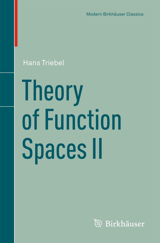 Theory of Function Spaces II - cover
