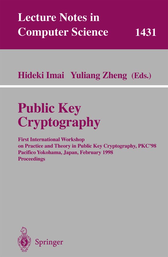 Public Key Cryptography - cover